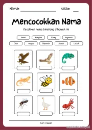 Lembar 2: Mencocokkan Nama