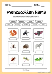 Lembar 3: Mencocokkan Nama
