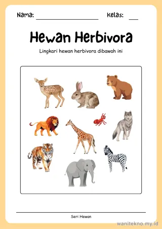 Pratinjau paket 16 Lembar Kelompokkan Hewan — TK Gratis PDF