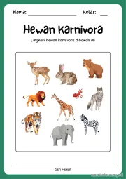 Lembar 2: Hewan Karnivora