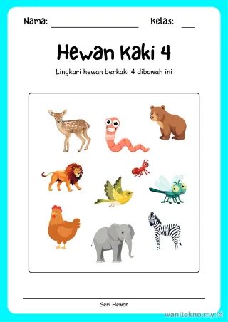 Lembar 3: Hewan Kaki 4