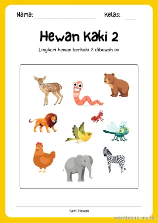 Lembar 4: Hewan Kaki 2