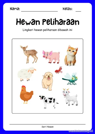 Lembar 6: Hewan Peliharaan