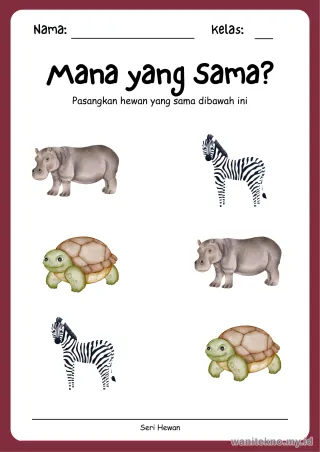 Lembar 10: Mana yang Sama?