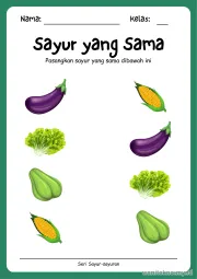 Lembar 2: Sayur yang Sama