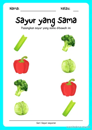 Lembar 3: Sayur yang Sama