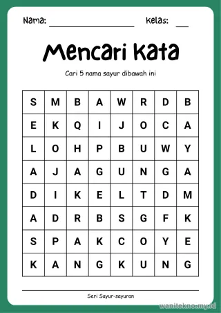 Lembar 12: Mencari Kata