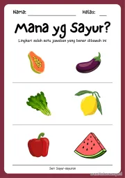 Lembar 3: Mana yg Sayur?
