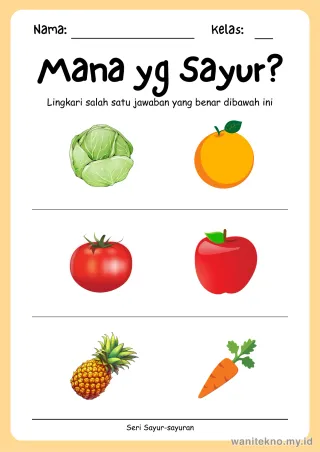 Lembar 4: Mana yg Sayur?