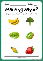 Lembar 5: Mana yg Sayur?