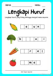 Lembar 6: Lengkapi Huruf