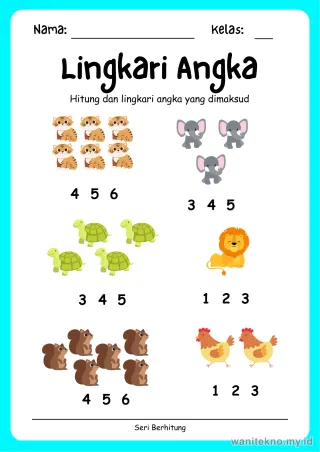 Lembar 2: Lingkari Angka