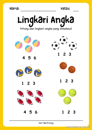 Lembar 3: Lingkari Angka