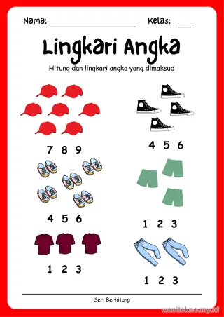 Lembar 6: Lingkari Angka