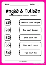Lembar 1: Angka & Tulisan