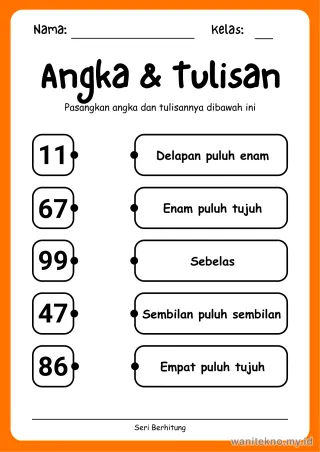 Lembar 2: Angka & Tulisan