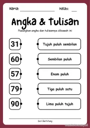 Lembar 3: Angka & Tulisan