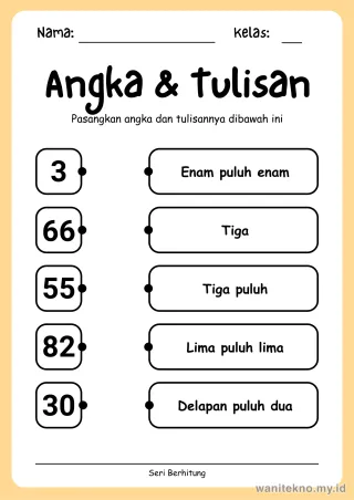 Lembar 4: Angka & Tulisan