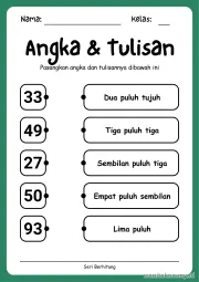 Lembar 5: Angka & Tulisan