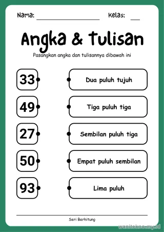 Lembar 5: Angka & Tulisan