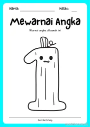 Lembar 6: Mewarnai Angka