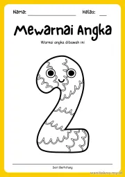 Lembar 7: Mewarnai Angka