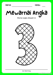 Lembar 8: Mewarnai Angka