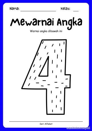 Lembar 9: Mewarnai Angka