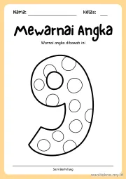 Lembar 14: Mewarnai Angka