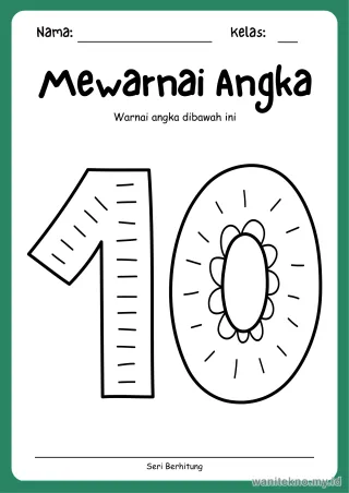 Lembar 15: Mewarnai Angka