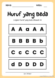 Lembar 3: Huruf yang Beda