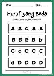 Lembar 4: Huruf yang Beda