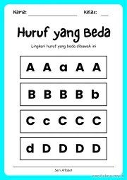 Lembar 5: Huruf yang Beda