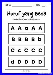 Lembar 8: Huruf yang Beda