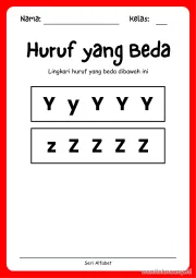 Lembar 9: Huruf yang Beda