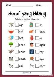 Lembar 2: Huruf yang Hilang