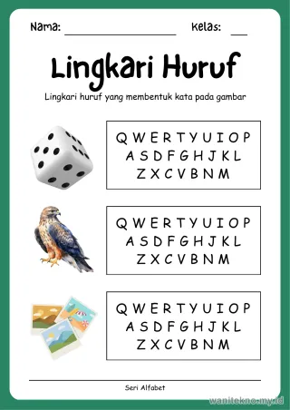 Lembar 4: Lingkari Huruf