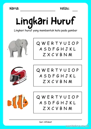 Lembar 5: Lingkari Huruf