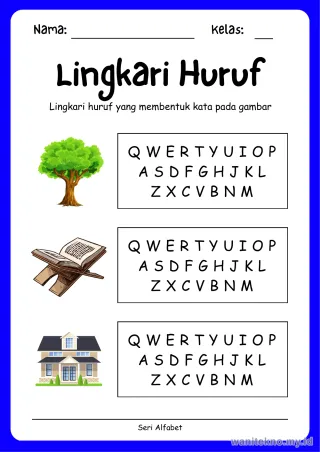 Lembar 8: Lingkari Huruf