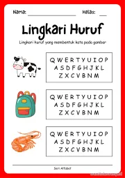 Lembar 9: Lingkari Huruf