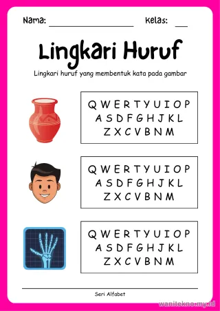 Lembar 10: Lingkari Huruf