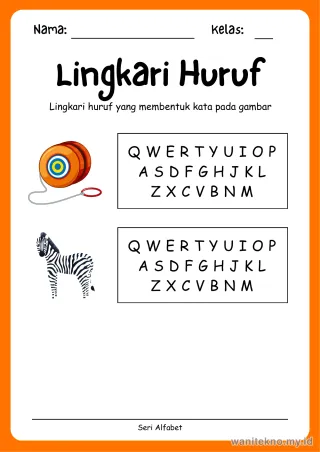 Lembar 11: Lingkari Huruf