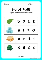 Lembar 1: Huruf Awal