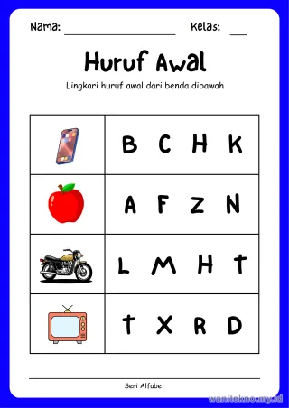 Lembar 4: Huruf Awal