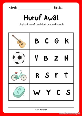 Lembar 5: Huruf Awal
