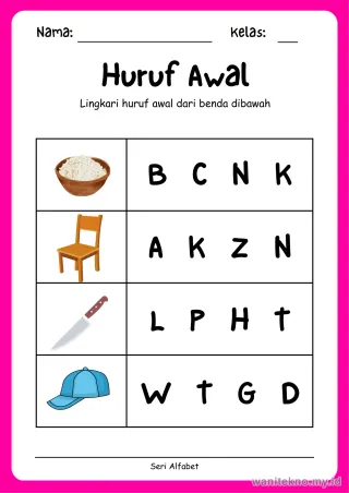 Lembar 6: Huruf Awal