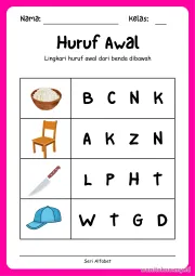 Lembar 6: Huruf Awal