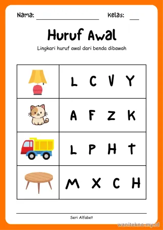 Lembar 7: Huruf Awal