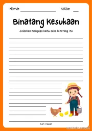 Lembar 1: Binatang Kesukaan