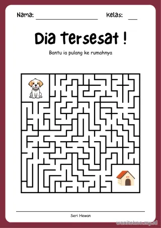 Lembar 2: Dia Tersesat !